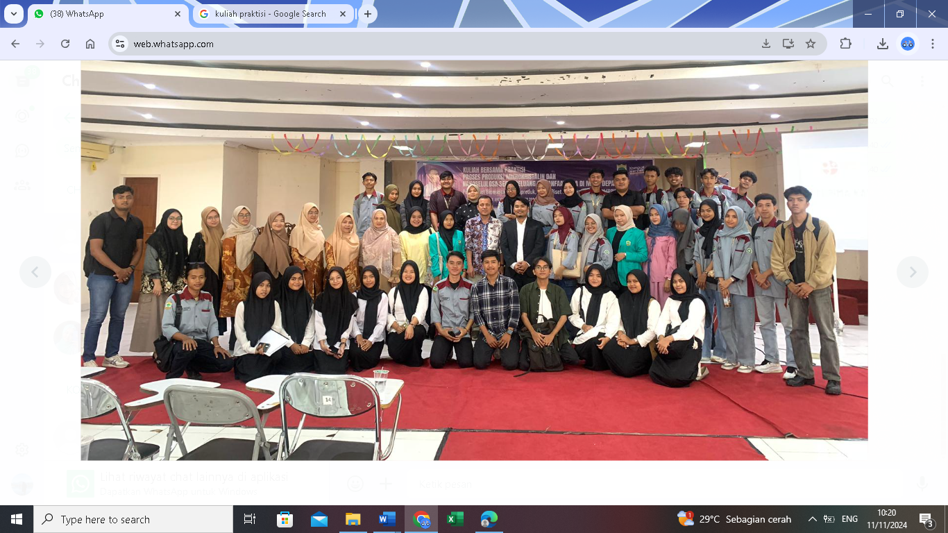 Fakultas Farmasi, Sains dan Teknologi Universitas Dharma Andalas Bersinergi dengan BRIN dalam Program Praktisi Mengajar, Dorong Mahasiswa Kuasai Teknologi Biomaterial