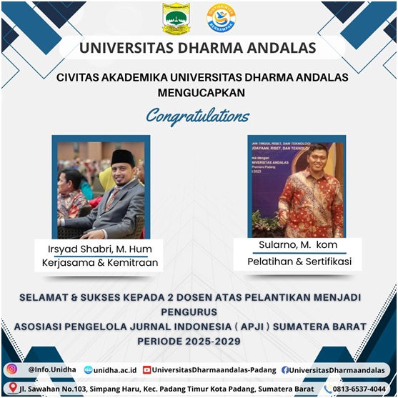 Dosen UNIDHA Perkuat Struktur APJI SumbarPeriode 2025–2029
