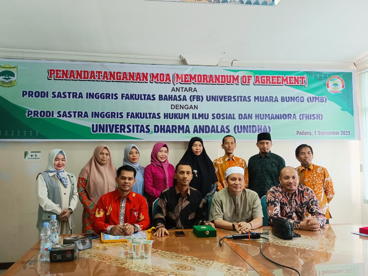 UNIDHA dan Universitas Muara Bungo Tandatangani MoA Prodi Sastra Inggris, Perkuat Sinergi Tri Dharma Perguruan Tinggi